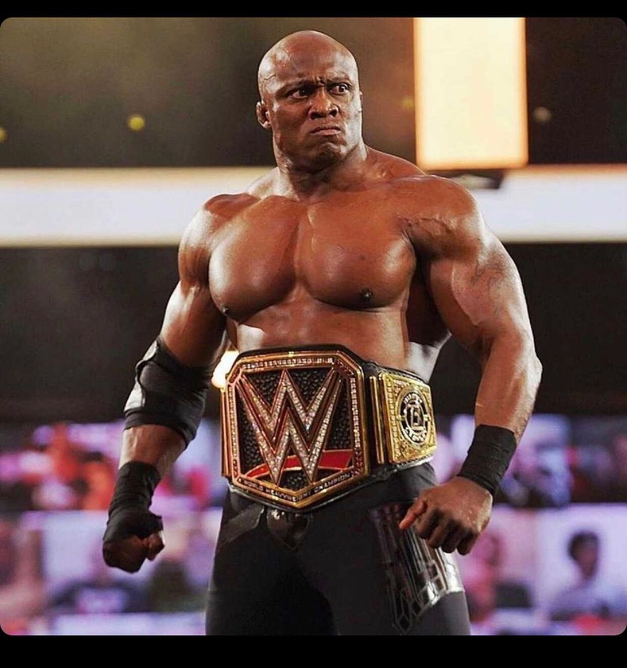  Bobby Lashley posing for his post.